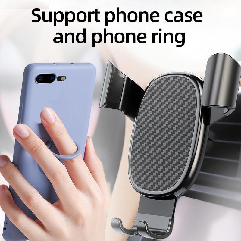 Car Holder Phone Stand Steady Fixed Bracket Gravity sensing Auto Grip - KinglyDay