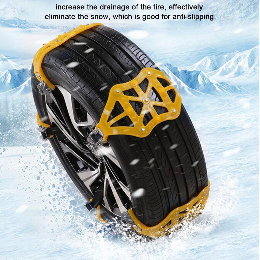 Universal Tire Chains Anti-slid Snow Chain Portable Easy to Mount Emergency Traction Car Snow Tyre Chain - KinglyDay