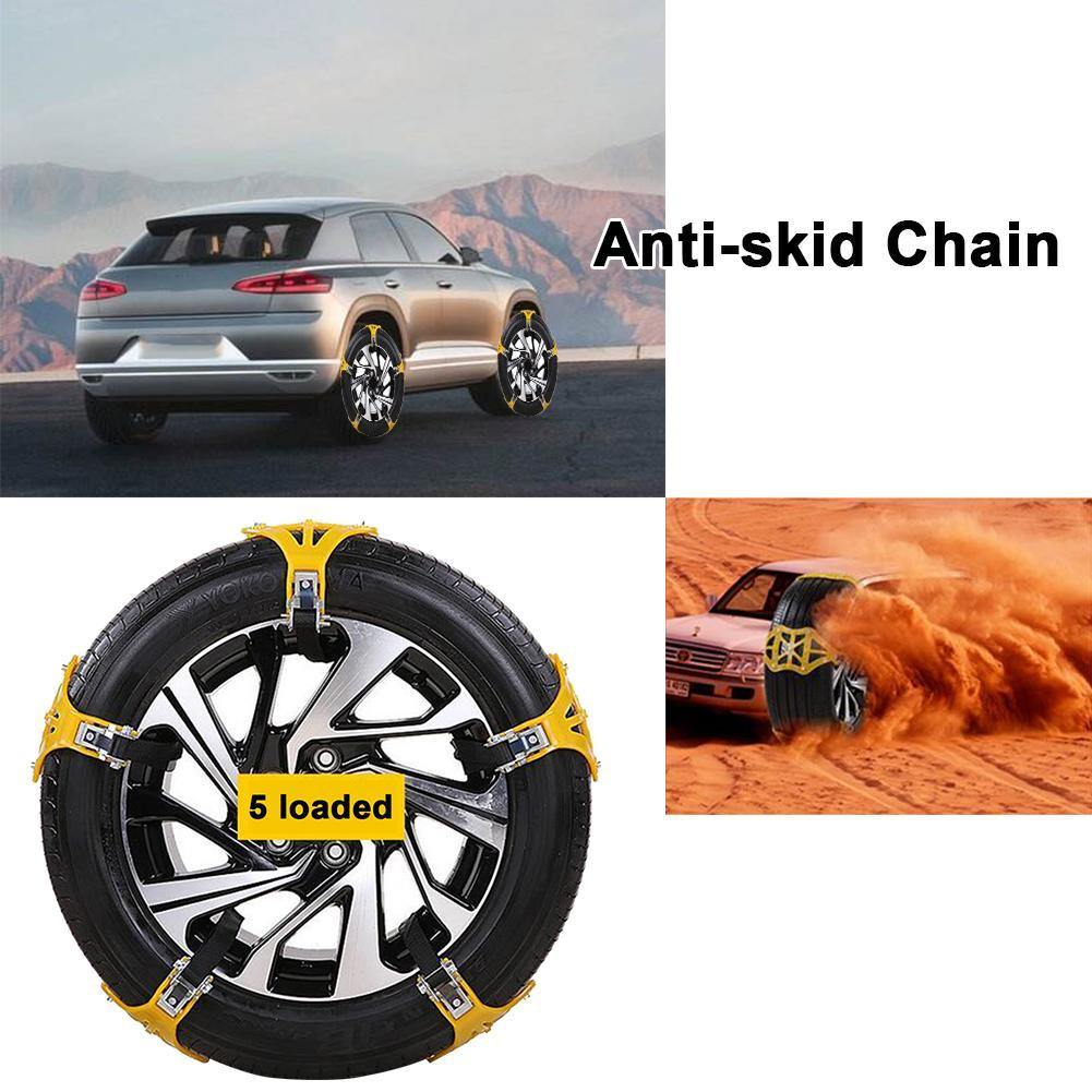 Universal Tire Chains Anti-slid Snow Chain Portable Easy to Mount Emergency Traction Car Snow Tyre Chain - KinglyDay