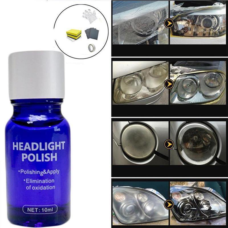 30ml Headlight Cover Len Restorer Repair Liquid Polish Cleaner Car Accessories - KinglyDay