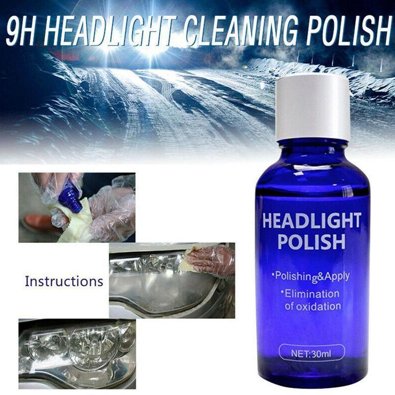 30ml Headlight Cover Len Restorer Repair Liquid Polish Cleaner Car Accessories - KinglyDay