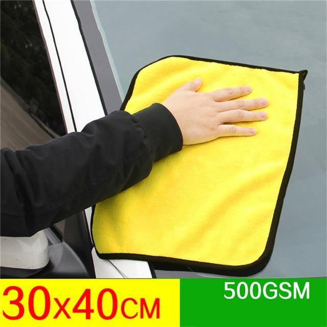 30/40/60CM Car Wash Microfiber Towel Car Cleaning Drying Cloth - KinglyDay