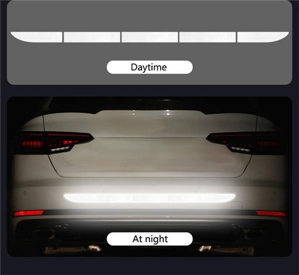 Car Auto Reflective Warn Strip Tape Bumper Safety Stickers Decal Car Accessories - KinglyDay