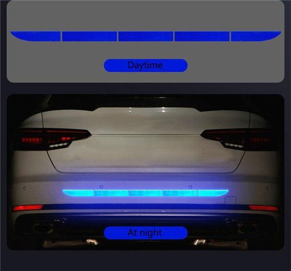 Car Auto Reflective Warn Strip Tape Bumper Safety Stickers Decal Car Accessories - KinglyDay