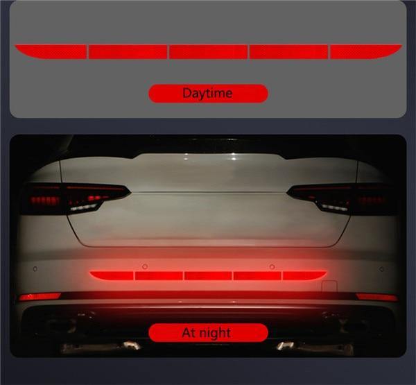 Car Auto Reflective Warn Strip Tape Bumper Safety Stickers Decal Car Accessories - KinglyDay