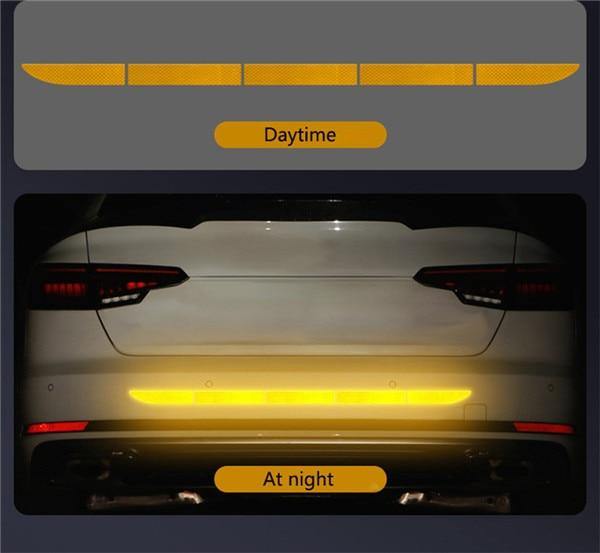 Car Auto Reflective Warn Strip Tape Bumper Safety Stickers Decal Car Accessories - KinglyDay