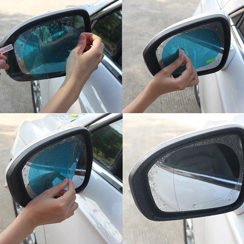 2PCS Car Anti Water Mist Anti-fog Rainproof Rearview Mirror Protective Films - KinglyDay