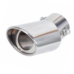 Chrome Car Stainless Steel Rear Exhaust Pipe Tail Muffler Tip Round Accessories - KinglyDay