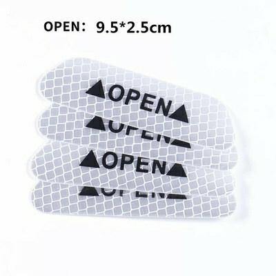 Safety Reflective Tape Open Sign Warning Mark Car Door Sticker - KinglyDay