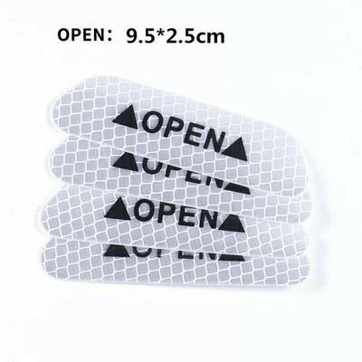 Safety Reflective Tape Open Sign Warning Mark Car Door Sticker - KinglyDay