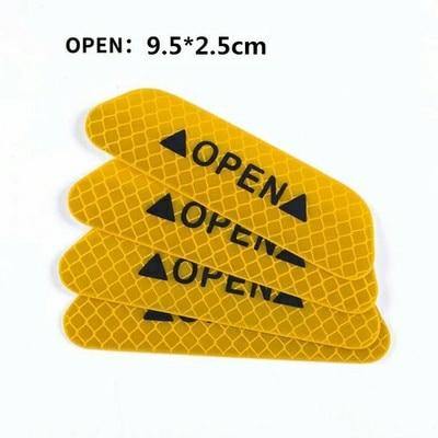 Safety Reflective Tape Open Sign Warning Mark Car Door Sticker - KinglyDay