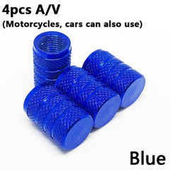 4pcs Aluminium Car Wheel Tyre Valve Stem Air Dust Cover Screw Caps Accessories - KinglyDay