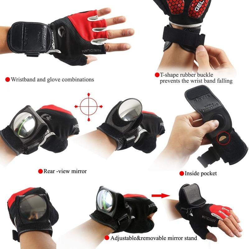 Bicycle Mirrors Bicycle Wrist Mirror Rear View Riding Equipment - KinglyDay