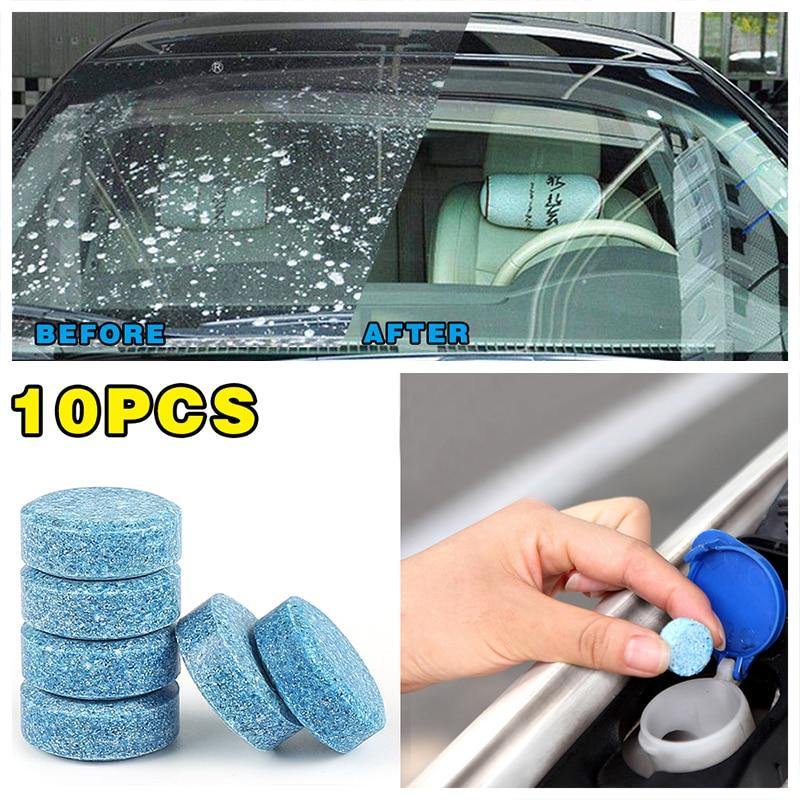 10PCS Car Windshield Washer Cleaning Solid Effervescent Tablets Accessories Kit - KinglyDay