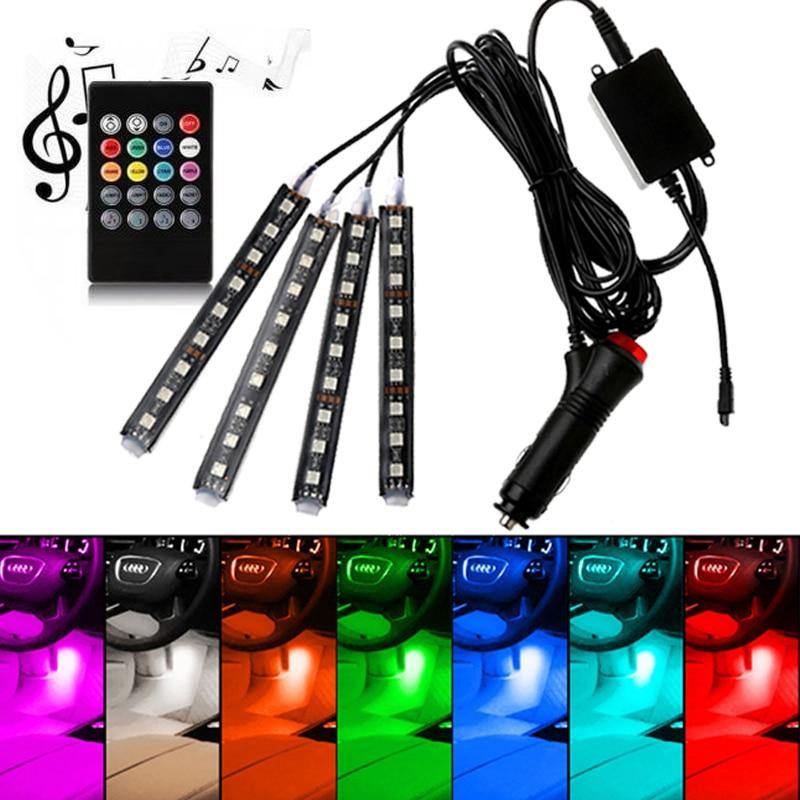 36 LED Car Charge Interior Accessories Floor Decorative Atmosphere Lamp Light - KinglyDay