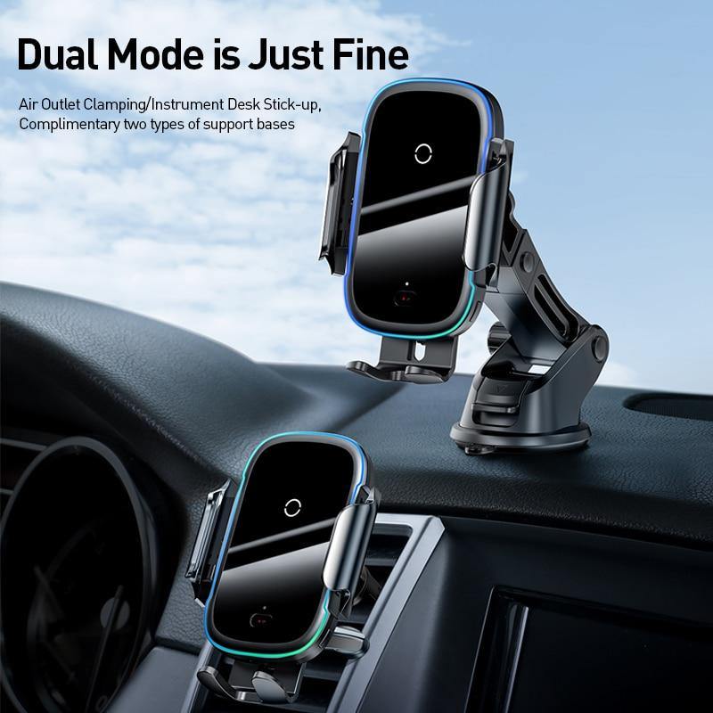 15W Fast Wireless Car Charger Mount for Air Vent Mount Car Intelligent Phone Holder - KinglyDay