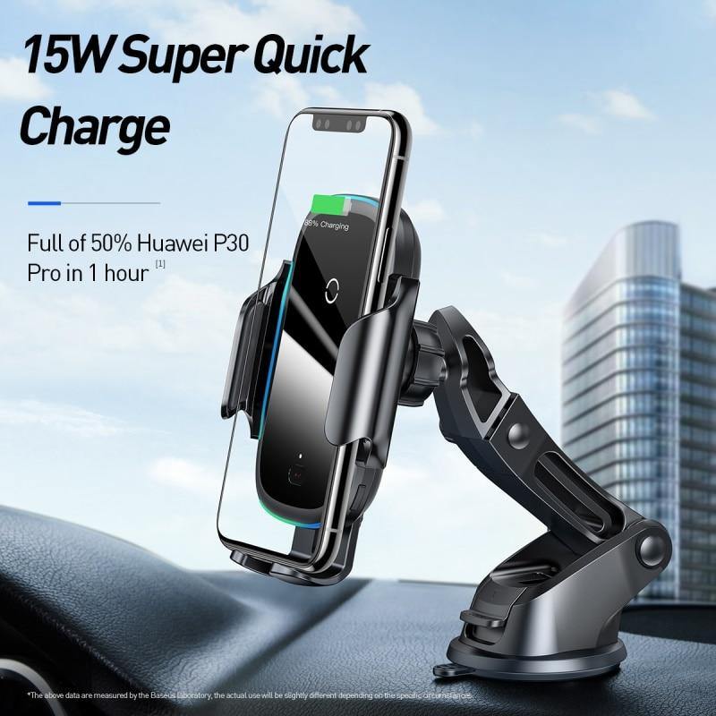 15W Fast Wireless Car Charger Mount for Air Vent Mount Car Intelligent Phone Holder - KinglyDay