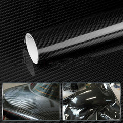 High Gloss 7D Carbon Fiber Wrapping Vinyl Film Auto Car Sticker - KinglyDay