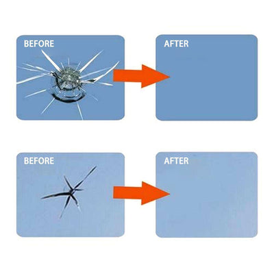 2 Pack Car Automotive Glass Nano Repair Fluid Kit Window Glass Crack Chip Repair - KinglyDay