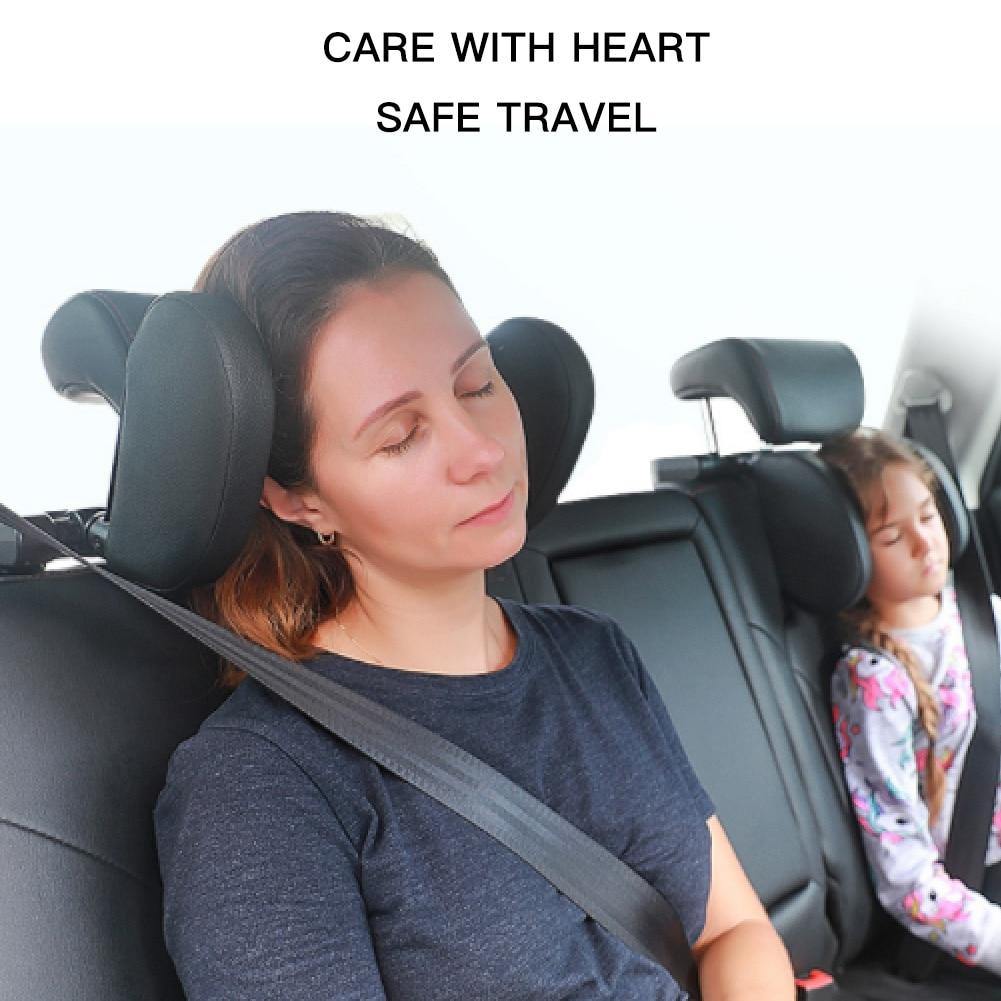 Car Seat Headrest Pillow Head Support Rest Nap Sleep Side Cushion for Kids Adult - KinglyDay