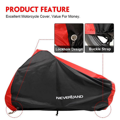 Motorcycle Cover All Season Waterproof Dustproof UV Protective - KinglyDay