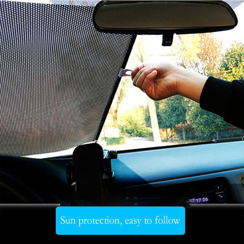 Universal Car Sunshade Curtain Black Cover - KinglyDay