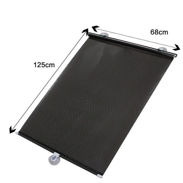 Universal Car Sunshade Curtain Black Cover - KinglyDay