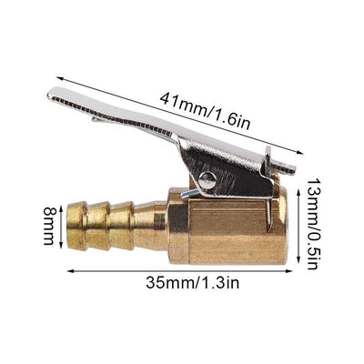 6mm 8mm Auto Air Pump Chuck Clip Car Truck Tyre Tire Inflator Valve Connector - KinglyDay