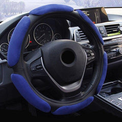 Universal Steering wheel cover Auto Inner Non-slip Flocking Cloth Cushion - KinglyDay