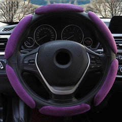 Universal Steering wheel cover Auto Inner Non-slip Flocking Cloth Cushion - KinglyDay