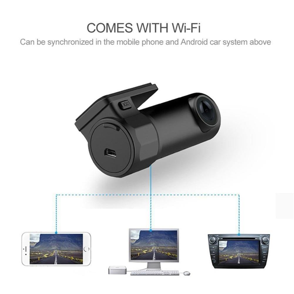 Mini WIFI Dash Cam 1080P Car DVR Camera 170°Wide Angle Video Recorder G-sensor - KinglyDay