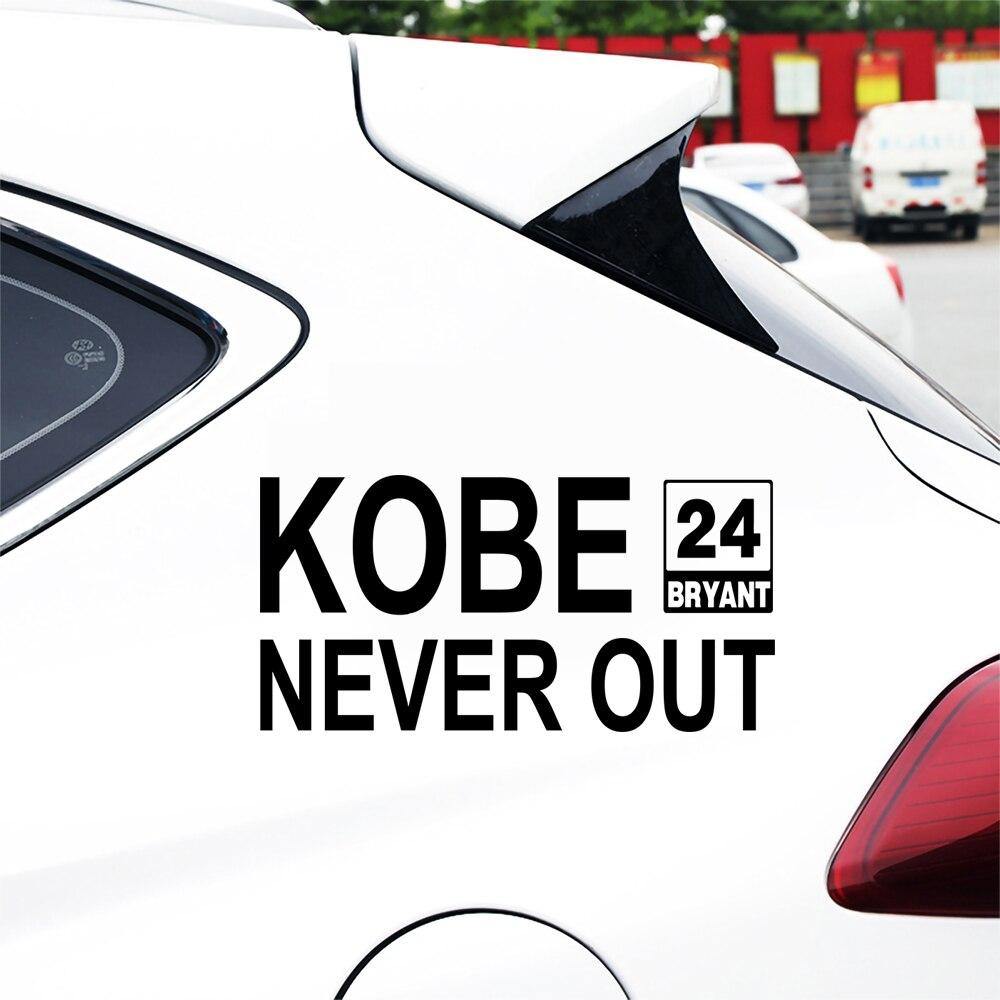 6" * 3" KOBE NEVER OUT Sticker Letters Vinyl For Car Auto - KinglyDay