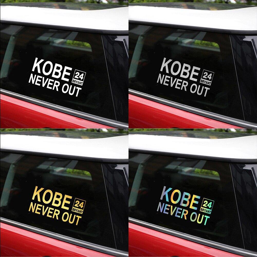 6" * 3" KOBE NEVER OUT Sticker Letters Vinyl For Car Auto - KinglyDay