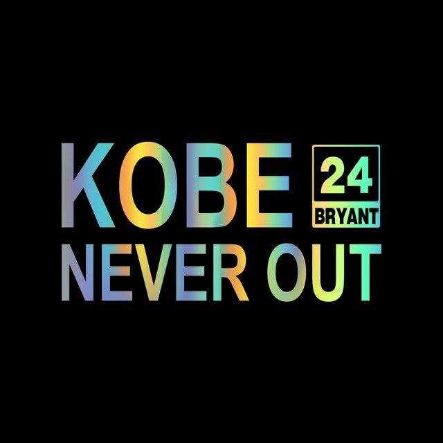 6" * 3" KOBE NEVER OUT Sticker Letters Vinyl For Car Auto - KinglyDay