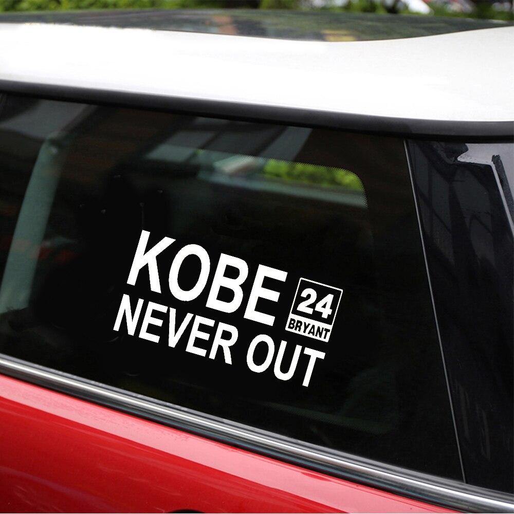 6" * 3" KOBE NEVER OUT Sticker Letters Vinyl For Car Auto - KinglyDay