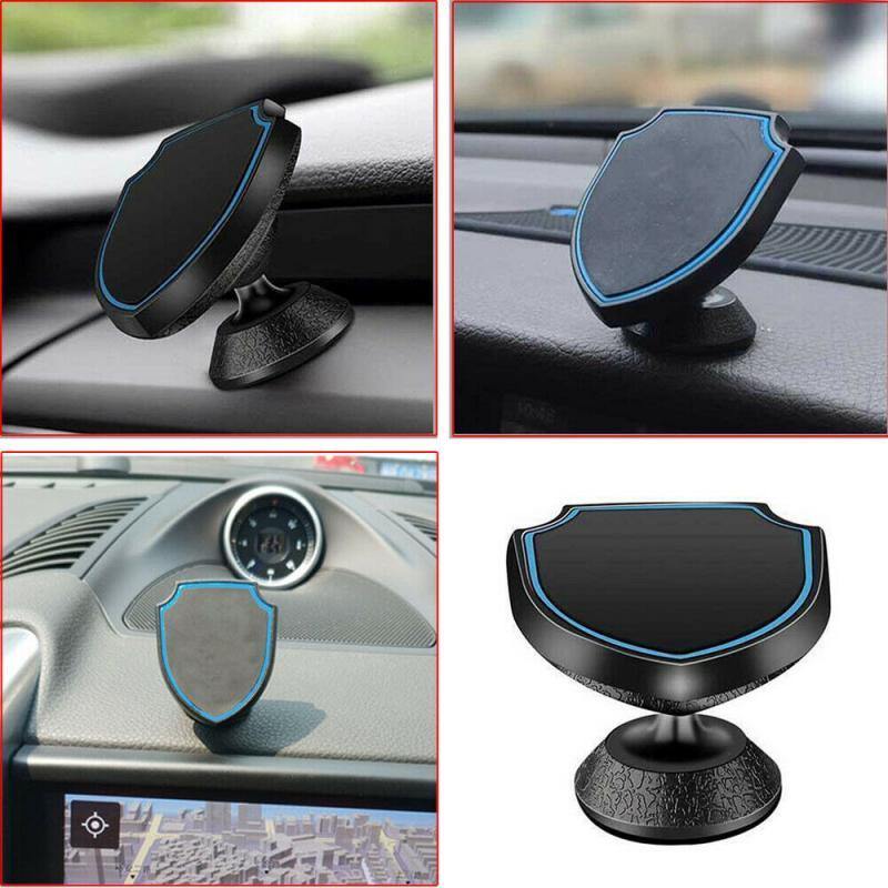 360° Rotating Car Dashboard Magnetic Phone Holder Mount Stand Accessories Black - KinglyDay