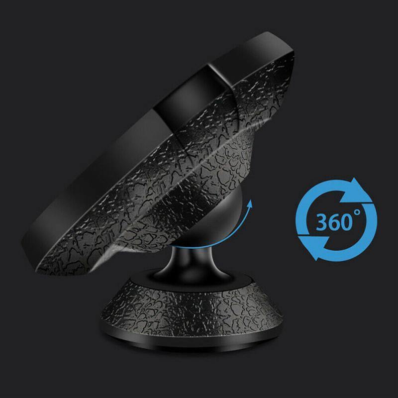 360° Rotating Car Dashboard Magnetic Phone Holder Mount Stand Accessories Black - KinglyDay