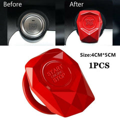 Auto Car SUV Decorative Red Accessories Button Start Switch Protection Cover - KinglyDay