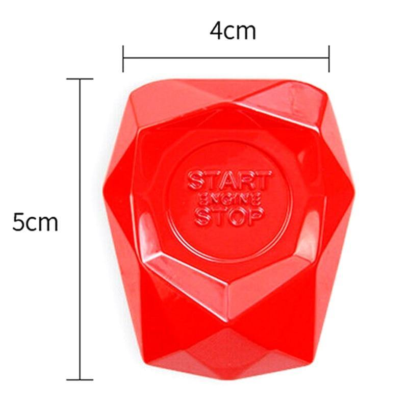 Auto Car SUV Decorative Red Accessories Button Start Switch Protection Cover - KinglyDay