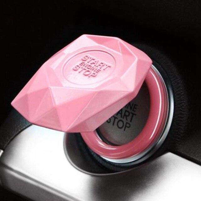 Auto Car SUV Decorative Red Accessories Button Start Switch Protection Cover - KinglyDay