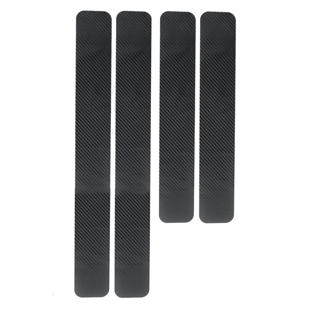 4/5PCS Carbon Fiber Car Door Plate Sill Scuff Cover Anti Scratch Sticker - KinglyDay