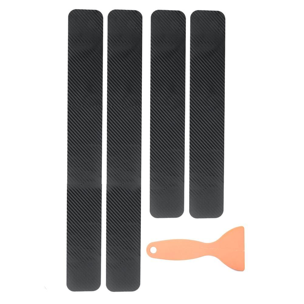 4/5PCS Carbon Fiber Car Door Plate Sill Scuff Cover Anti Scratch Sticker - KinglyDay