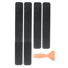 4/5PCS Carbon Fiber Car Door Plate Sill Scuff Cover Anti Scratch Sticker - KinglyDay