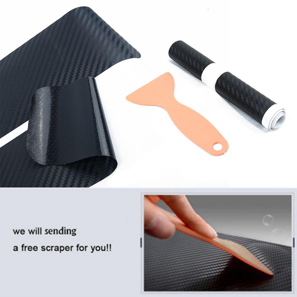 4/5PCS Carbon Fiber Car Door Plate Sill Scuff Cover Anti Scratch Sticker - KinglyDay