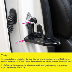 Folding Car Door Latch Hook Step Mini Foot Pedal Ladder for Jeep Truck SUV Roof - KinglyDay