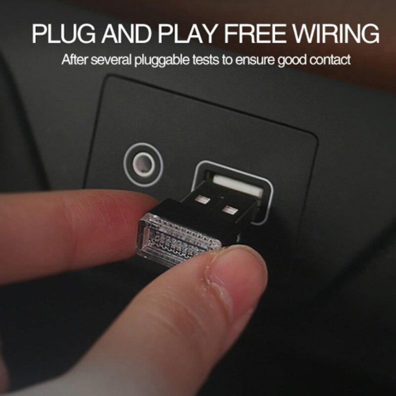 Mini USB LED Car Interior Light Neon Atmosphere Ambient Lamp Bulb Accessories - KinglyDay