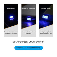 Mini USB LED Car Interior Light Neon Atmosphere Ambient Lamp Bulb Accessories - KinglyDay