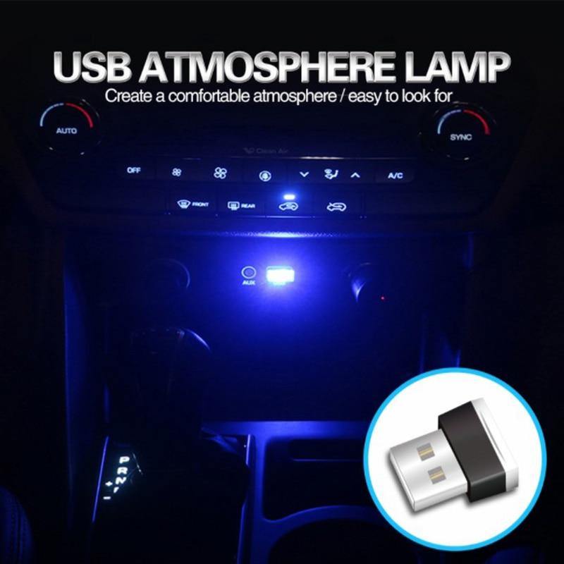 Mini USB LED Car Interior Light Neon Atmosphere Ambient Lamp Bulb Accessories - KinglyDay