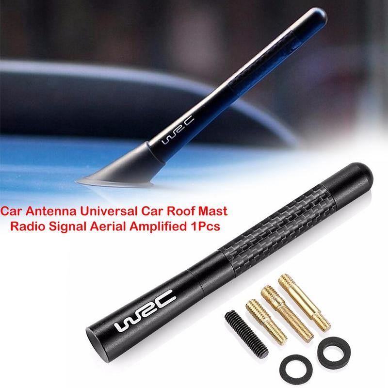 Universal Real Carbon Fiber 4.7 Inch Short Antenna Jdm Style AM/FM Radio Aerial - KinglyDay