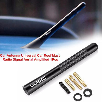 Universal Real Carbon Fiber 4.7 Inch Short Antenna Jdm Style AM/FM Radio Aerial - KinglyDay